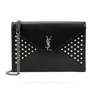 Saint Laurent Studded Leather Shoulder Bag